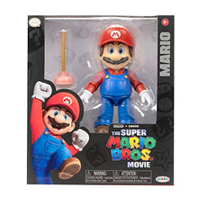 Load image into Gallery viewer, The Super Mario Bros. Movie - 5 Inch Action Figures Series 1 – Mario Figure with Plunger Accessory