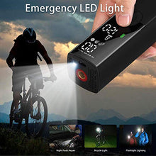 Load image into Gallery viewer, VEEAPE Portable Air Compressor Tire Inflator, Electric Bike Tire Pump with Digital Pressure Gauge, 120PSI Rechargeable Auto Air Pump for Bicycle Tires and Other Inflatables