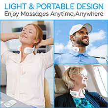 Load image into Gallery viewer, Smart Neck Massager with Heat - Cordless Rechargeable Trigger Point Deep Tissue Portable Neck Massager w/ Heat Vibration Shiatsu Acupressure Therapy, for Men & Women - SereneLife SLNKMSG120