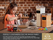 Load image into Gallery viewer, Airtight Food Storage Containers 14 Pack - Kitchen Pantry Organization and Storage, BPA-Free, Plastic Canisters with Durable Lids Ideal for Cereal, Flour & Sugar - Includes Labels, Marker & Spoon Set