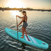 Load image into Gallery viewer, AKSPORT 10'6"×32"×6" Inflatable Stand Up Paddle Board with Premium Non-Slip Deck,Travel Backpack,Adjustable Paddle,Pump,Leash for Youth & Adult Ultra-Light Surfing SUP Boards