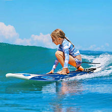 Load image into Gallery viewer, GYMAX Surfboard, 6FT Stand Up Paddle Board with Removable Fins & Safety Leash, Lightweight Non-Slip Paddle Board for Teenagers, Adult, Beginners (Daisy)