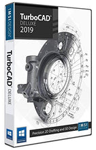 Load image into Gallery viewer, TurboCAD Deluxe 2019 2D Design & 3D Modeling CAD Software for Windows