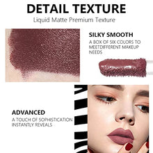Load image into Gallery viewer, DAGEDA 6Pcs Wine Lip Tint, Matte Lipstick Lip Stain Set Long Lasting Waterproof Lip Stain Set, 6 Colors Velvety Liquid Wine Bottle Lip Gloss, Non-stick Cup Lip Makeup Gift Kit for Girls Women(B Set