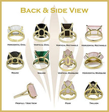 Load image into Gallery viewer, Anemone Jewelry Beautiful Rings - Moonstone Ring in 925 Sterling Silver - Oval Rings for Women - Gift for Sister, Mom, Friend, Partner - Jewelry Box Included