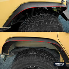 Load image into Gallery viewer, OEDRO Flat Front & Rear Fender Flares Compatible with 2007-2018 Jeep Wrangler JK & JKU Unlimited, 4 PCS Off-Road Steel Liner Set