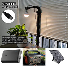 Load image into Gallery viewer, Onite USB LED Camping Light, Outdoor Light with Simple Switch, Also for Garage Warehouse Car Truck Fishing Boat Outdoor Portable LED Bulb, Emergency Light, or Children Bed Lamp, WarmWhite(Pack of 1)