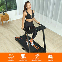 Load image into Gallery viewer, UREVO Foldable Treadmills for Home,Under Desk Electric Treadmill Workout Running Machine,2.5HP Portable Compact Treadmill with 12 Pre-Set Programs and 16.5 Inch Wide Tread Belt