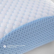 Load image into Gallery viewer, SensorPEDIC Supercool Gel-Infused Memory Foam Bed Pillow, 1 Count (Pack of 1), White