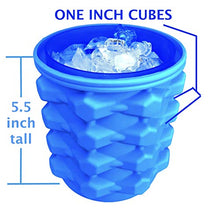 Load image into Gallery viewer, The Ultimate Ice Cube Maker Silicone Bucket with Lid Makes Small Size Nugget Ice Chips for Soft Drinks, Cocktail Ice, Wine On Ice, Crushed Ice Maker Cylinder Ice Trays, Ice Cup Maker Mold, Ice Holder