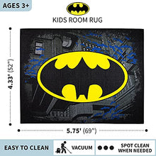 Load image into Gallery viewer, Franco Kids Room Non Slip Area Rug, 69 in x 52 in, Batman