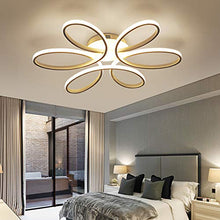 Load image into Gallery viewer, Modern Ceiling Light Fixture, CraftThink Flush Mount 23" Wide Silicon Gel Twist Semi Flush Light Nordic Style LED Ceiling Fixture for Living Room Bedroom Office, Warm Light Source