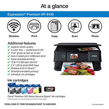 Load image into Gallery viewer, Epson Expression Premium XP-6100 Wireless Color Photo Printer with Scanner and Copier, Black, Medium