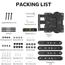 Load image into Gallery viewer, MOUNTUP TV Wall Mounts TV Bracket for Most 26-55 Inches TVs, Full Motion TV Wall Mount with Swivel and Extend 17.7 Inch, TV Mount with Swivel Articulating Arm, Max VESA 400x400mm, MU0009
