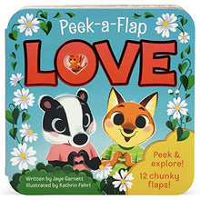 Load image into Gallery viewer, Peek-a-Flap Love (Children's Lift-a-Flap Board Book Gift for Little Valentines, Mother's & Father's Day, Birthdays, and More; Ages 1-5) (Peek-A-Flap Interactive Children's Board Book)