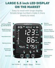 Load image into Gallery viewer, All New 2022 LAZLE Blood Pressure Monitor - Automatic Upper Arm Machine & Accurate Adjustable Digital BP Cuff Kit - Largest Backlit Display - 200 Sets Memory, Includes Batteries, Carrying Case