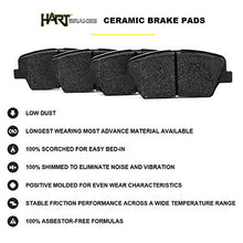 Load image into Gallery viewer, Hart Brakes Rear Brake Rotors Black Drilled Slotted Ceramic Pads Compatible For 2002-2020 Nissan Altima, Juke, Maxima, Sentra, Renault Safrane