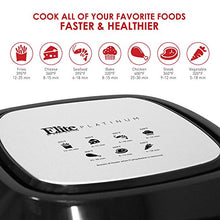 Load image into Gallery viewer, Elite Gourmet Oil-Less Healthy Cooker, Timer & Temperature Controls, PFOA/PTFE Free, 5.5 Quart, black