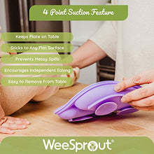 Load image into Gallery viewer, WeeSprout Suction Plates with Lids for Babies & Toddlers | 100% Silicone | Plates Stay Put with Suction Feature | Divided Design | Microwave & Dishwasher Safe | 3 Pack