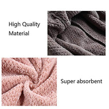 Load image into Gallery viewer, M-bestl 2 Pack Hair Drying Towels, Hair Wrap Towels, Super Absorbent Microfiber Hair Towel Turban with Button Design to Dry Hair Quickly(Coffee& Pink)
