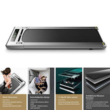 Load image into Gallery viewer, RHYTHM FUN Treadmill Under Desk Treadmill Folding Portable Walking Treadmill with Wide Tread Belt Super Slim Mini Quiet Slow Running Treadmill with Smart Remote and Workout App for Home and Office