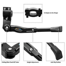 Load image into Gallery viewer, TOPCABIN Bicycle Adjustable Aluminium Alloy Bike Bicycle Kickstand Side Kickstand Fit for 22" 24" 26"- Black