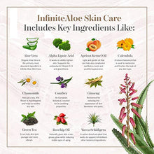 Load image into Gallery viewer, InfiniteAloe Face and Body Cream with Organic Aloe Vera Gel - Face Moisturizer for Women; Acne, Eczema, Psoriasis Relief Cream - Vitamin C, E, Alpha Lipoic Acid, MSM, Collagen - 8oz Jar