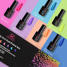 Load image into Gallery viewer, Makartt Poly Nail Gel Kit, Clear Pink Fall Winter Nail Gel Kit Poly Nail Extension Gel Nail Enhancement Set Bundle With 6 Bottles Crystal Jelly Gel Nail Polish