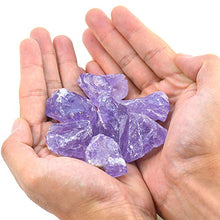 Load image into Gallery viewer, Unihom 1 lb Bulk Rough Amethyst Crystal - Large 1" Natural Raw Stones Crystal for Tumbling, Cabbing, Fountain Rocks, Decoration,Polishing, Wire Wrapping, Wicca & Reiki Healing Crystals