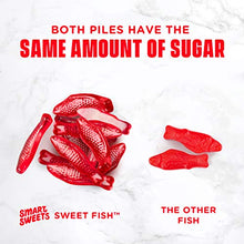 Load image into Gallery viewer, SmartSweets Sweet Fish, Candy with Low Sugar (3g), Low Calorie (100), No Artificial Sweeteners, Vegan, Plant-Based, Gluten-Free, Non-GMO, Healthy Snack for Kids & Adults, 1.8oz (Pack of 12)