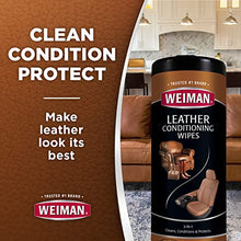Load image into Gallery viewer, Weiman Leather Cleaner & Conditioner Care Kit | Non-Toxic Restores Leather Surfaces | Ultra Violet Protectants Help Prevent Cracking or Fading of Leather Furniture, Car Seats, Shoes