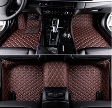 Load image into Gallery viewer, ZPXJSM Custom Making Car Floor Mats for 95% Sedan SUV Sports Car Full Coverage Cute Men Women Pads Protection Non-Slip Leather Floor Liners (Brown)