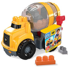 Load image into Gallery viewer, Mega Bloks CAT Cement Mixer with Big Building Blocks, Buildng Toys for Toddlers (9 Pieces)