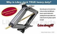 Load image into Gallery viewer, Set 4 Libra 24" 5000lbs RV Trailer Stabilizer Leveling Scissor Jacks w/ Dual Power Drill sockets & mounting Hardware Set
