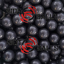 Load image into Gallery viewer, 68 Cal Paintballs Jawbreaker Solid Balls - Self Defense Nylon, Less Lethal Practice Paintballs .68 Caliber - Black (100 Count) 3.5 Gram
