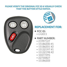 Load image into Gallery viewer, Keyless2Go Replacement for Keyless Entry Car Key Vehicles That Use 3 Button LHJ011-2 Pack