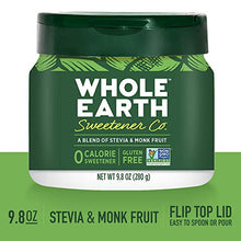 Load image into Gallery viewer, WHOLE EARTH Stevia & Monk Fruit Plant-Based Sweetener, 9.8 Ounce Jar