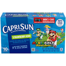 Load image into Gallery viewer, Capri Sun Strawberry Kiwi Naturally Flavored Kids Juice Drink Blend (10 ct Box, 6 fl oz Pouches)
