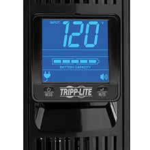 Load image into Gallery viewer, Tripp Lite SMART1500LCD 1500VA Smart UPS Battery Back Up, 900W Rack-Mount/Tower, LCD, AVR, USB, DB9, 3 Year Warranty & Dollar 250,000 Insurance Black