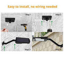 Load image into Gallery viewer, Solar Lights Outdoor, KUFUNG 48 Led Lamp, Wireless Waterproof Solar Flood Light, Security Motion Sensor Luces Solares for Deck, Fence, Patio, Front Door, Gutter, Yard, Shed, Path(2 Pack)