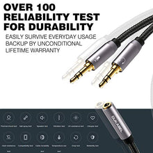 Load image into Gallery viewer, Headset Splitter Cable, DUKABEL Gold-Plated & Strong Braided Y Splitter Audio Cable Separate Microphone Headphone Port Gaming Headset Splitter PC Earphone Adapter VoIP Phone -TopSeries (12inch / 30cm)