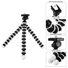 Load image into Gallery viewer, Phone Tripod,Portable and Flexible Adjustable Cell Phone Stand Holder with Remote and Universal Clip Compatible with iPhone Android Phone Compact Digital Camera Sports Camera GoPro