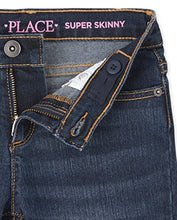 Load image into Gallery viewer, The Children's Place Girls Super Skinny Jeans,Dk Twilight Wash Single,12S