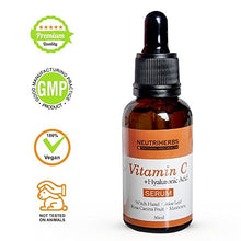 Load image into Gallery viewer, Vitamin C serum - Highest Naturally Concentrated Vitamin C serum + 30% Hyaluronic Acid - Organic Skin Care for Anti-Aging Wrinkle Facial serum for Face & Eyes - Vegan Vitamin C Serum Paraben Free