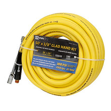 Load image into Gallery viewer, WYNNsky Truck Inflator Kit, 3/8''×50ft Hybrid Air Hose with 1/4''MNPT Endings, Universal Glad Hand&Chuck