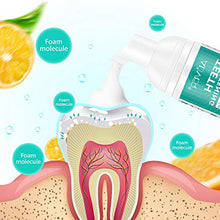 Load image into Gallery viewer, 2Pcs Toothpaste Whitening Foam,Citrus Baking Soda Toothpaste,Ultra-fine Mousse Foam Deeply Cleaning Gums,Stain Removal,Easy to Use, Oral Care-Toothpaste Replacement Natural Mouth Wash Water (2 x 60ml)