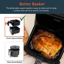 Load image into Gallery viewer, COSORI Smart WiFi Air Fryer 5.8QT(100 Recipes), Digital Touchscreen with 11 Cooking Presets for Air Frying, Roasting & Keep Warm ,Preheat & Shake Remind, Works with Alexa & Google Assistant,1700W