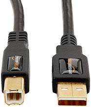 Load image into Gallery viewer, Amazon Basics USB 2.0 Printer Cable - A-Male to B-Male Cord - 6 Feet (1.8 Meters), Black