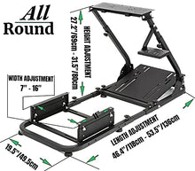 Load image into Gallery viewer, Hottoby Racing Simulator Cockpit Stand All for Fanatec/Thrustmaster/Logitech G25/G29/G920/G923 Support to PC/Xbox One/PC Gaming Simracing