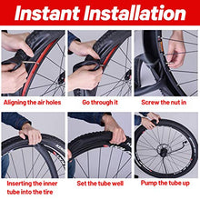Load image into Gallery viewer, Rainmae 4 Pack 20 Inch Bike Inner Tubes, 20x1.75/1.90/1.95/2.10/2.125 Bicycle Inner Tube Tyres Replacement for 32mm Schrader Valve MTB Bike, Durable Butyl Rubber Bike Tires(Include 2 Tire Levers)